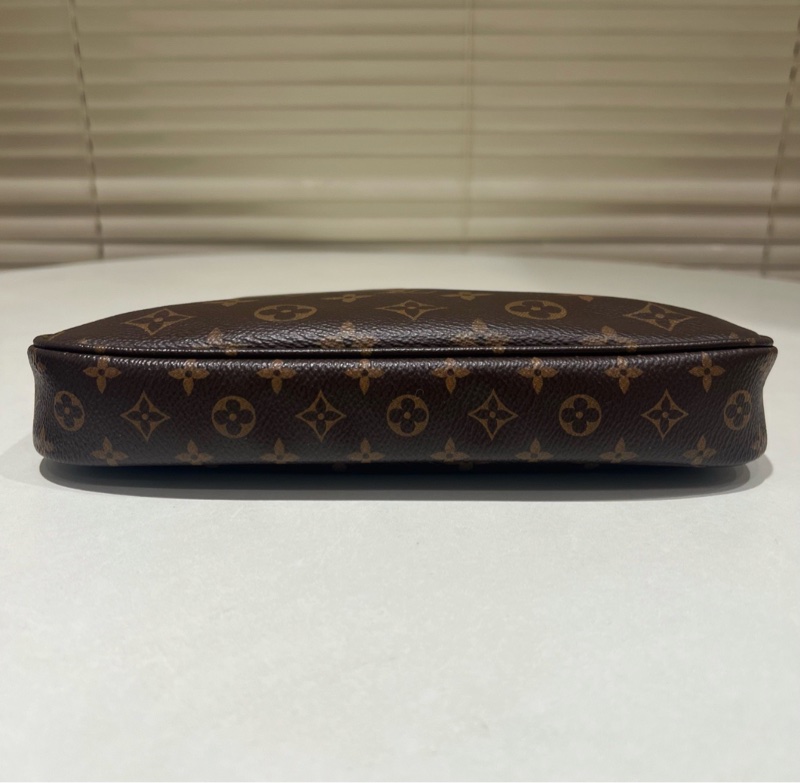 【95%新✨有塵袋】LV Multi Pochette Accessories五合一小號棕色老花墨綠色肩帶腋下包-6