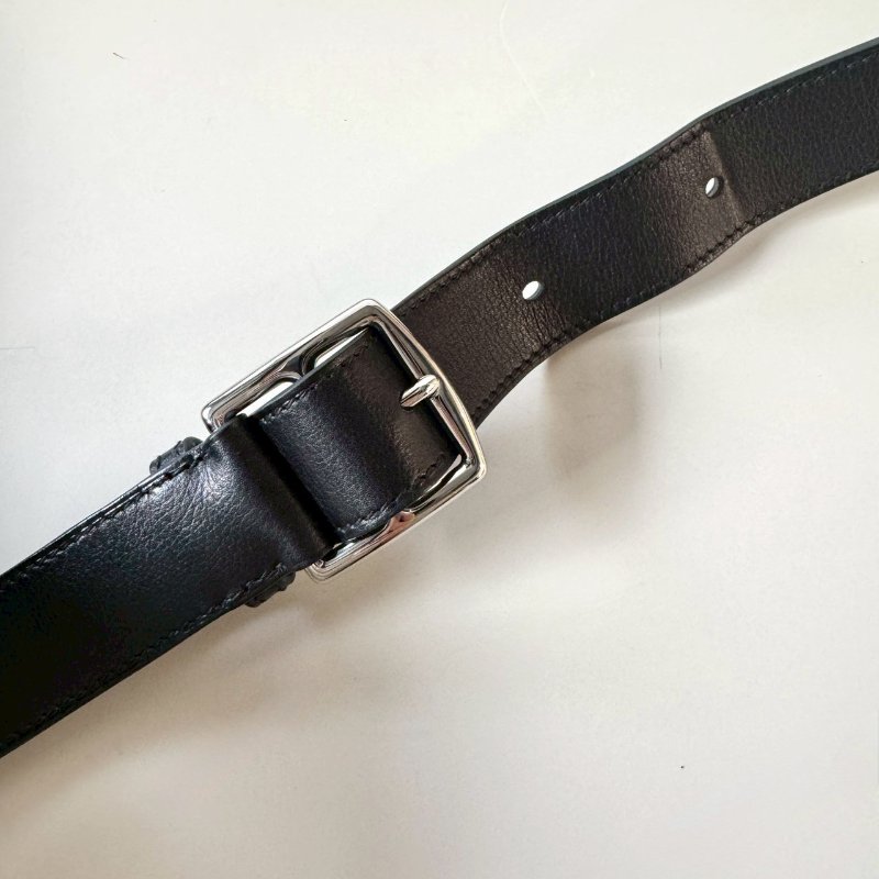HERMES KELLY MESSENGER PM 黑色 銀釦 肩背 斜背 郵差包 B刻-11