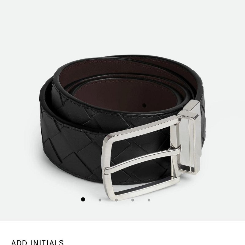 💎Han's house精品服飾💎 BOTTEGA VENETA BV 雙面用 編織 皮帶 真皮 寬3.5cm  原價24800-2