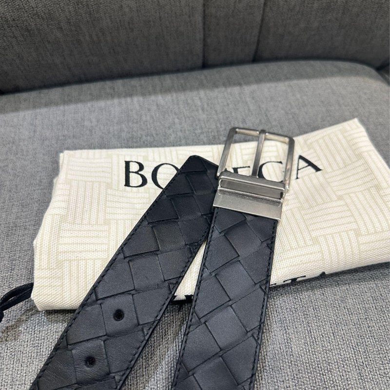 💎Han's house精品服飾💎 BOTTEGA VENETA BV 雙面用 編織 皮帶 真皮 寬3.5cm  原價24800-3