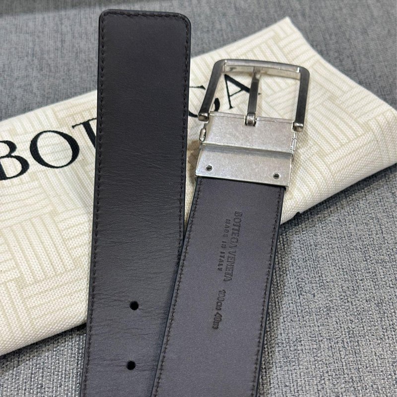 💎Han's house精品服飾💎 BOTTEGA VENETA BV 雙面用 編織 皮帶 真皮 寬3.5cm  原價24800-5