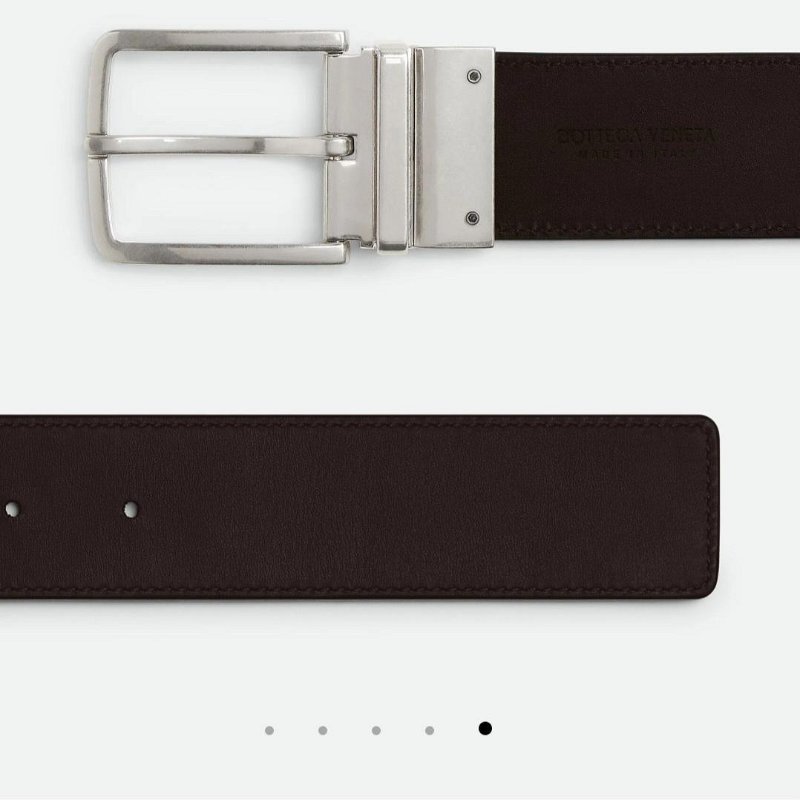 💎Han's house精品服飾💎 BOTTEGA VENETA BV 雙面用 編織 皮帶 真皮 寬3.5cm  原價24800-7