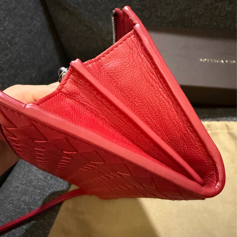 BOTTEGA VENETA 正品 S01518353S  紅編織 長夾-14
