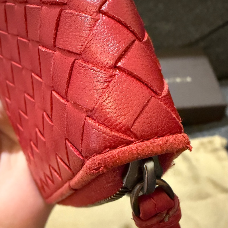 BOTTEGA VENETA 正品 S01518353S  紅編織 長夾-32