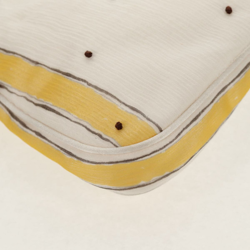 【日本直送】PRADA 雪紡海葵鏈條單肩包 絲綢 白色 正品 156180V-16