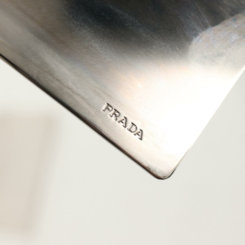 【日本直送】PRADA 雪紡海葵鏈條單肩包 絲綢 白色 正品 156180V-26