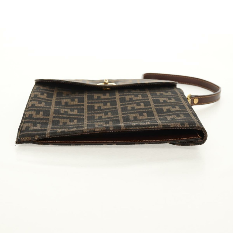 【日本直送】FENDI Zucca帆布手提包 黑色棕色 正品 156483V-4