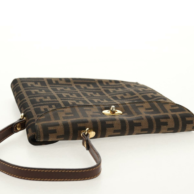 【日本直送】FENDI Zucca帆布手提包 黑色棕色 正品 156483V-5