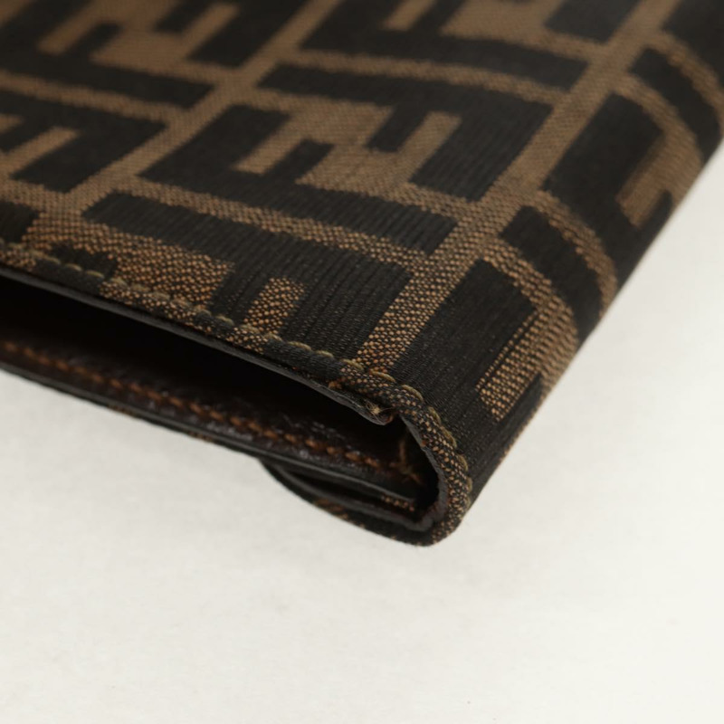 【日本直送】FENDI Zucca帆布手提包 黑色棕色 正品 156483V-14