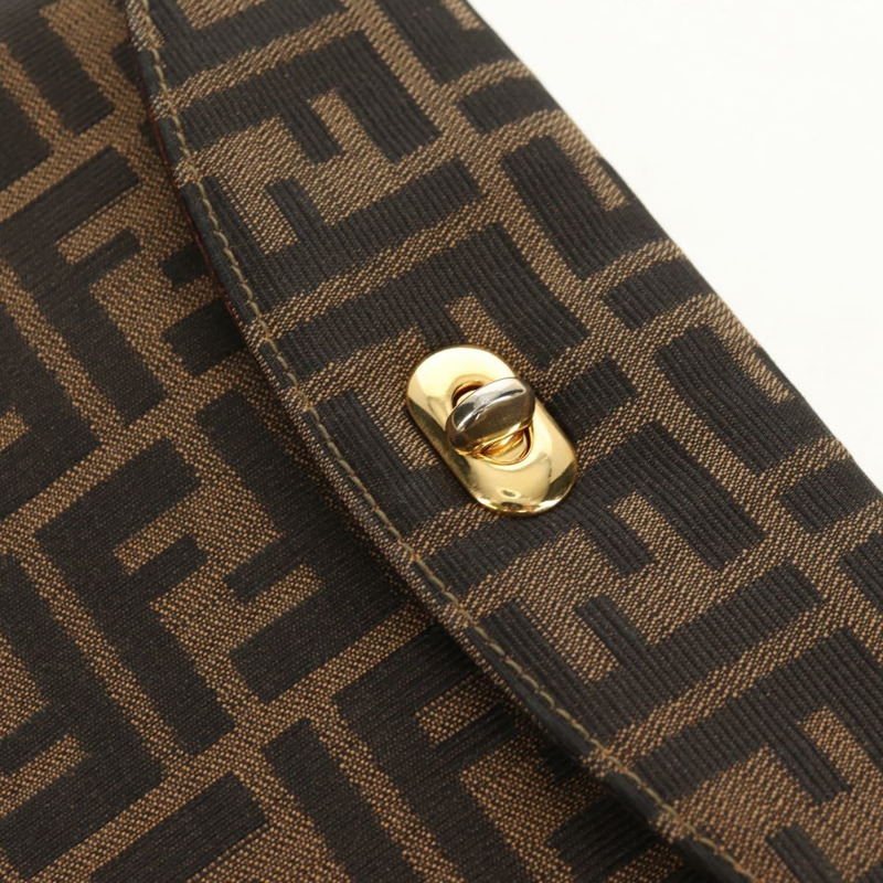 【日本直送】FENDI Zucca帆布手提包 黑色棕色 正品 156483V-18