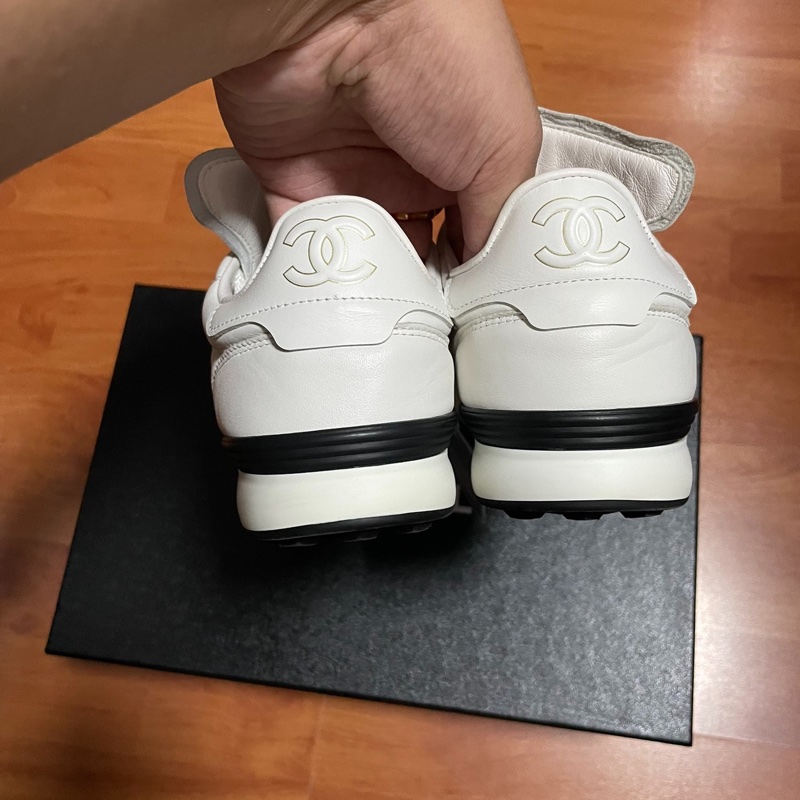Chanel德訓鞋 香奈兒徽標低幫休閑鞋 女款 白色 尺碼:36碼-4