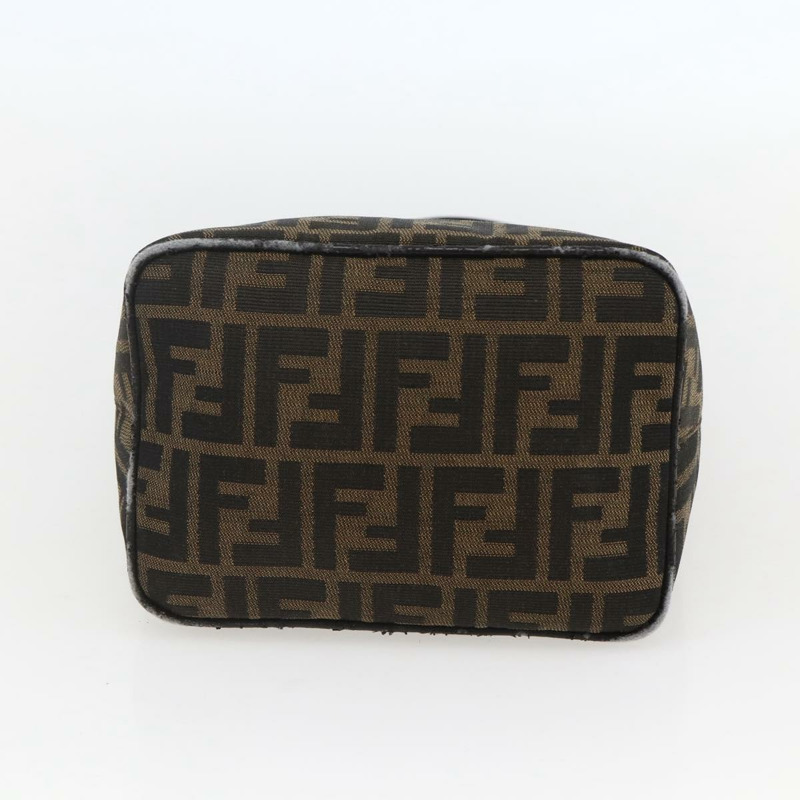 【日本直送】FENDI Zucca帆布Mamma Baguette單肩包 黑色棕色 正品 156656V-4