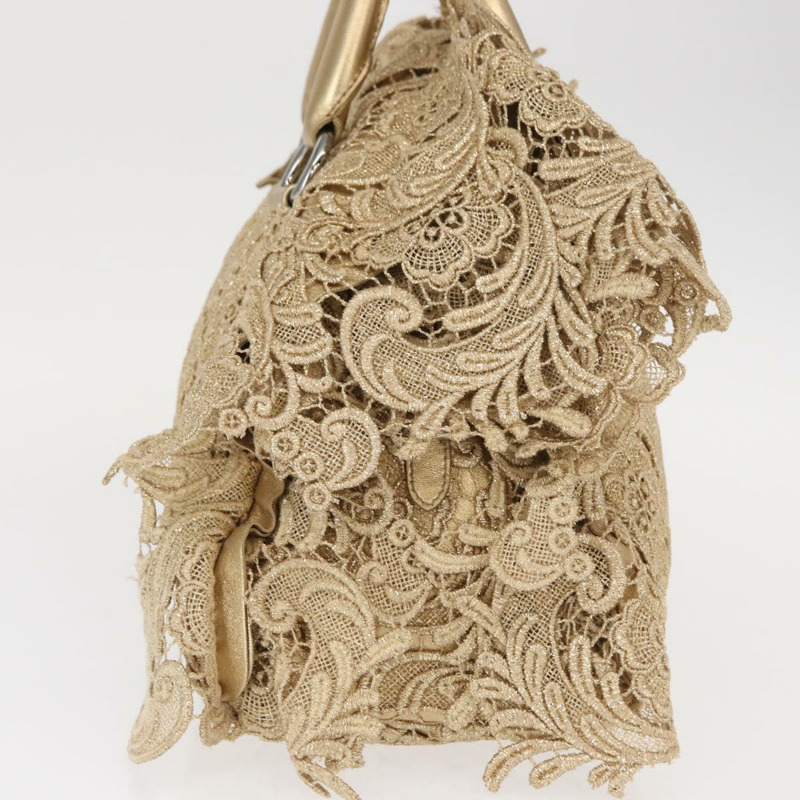 【日本直送】PRADA Race 手提包 皮革 金色 正品 156645SAM-2