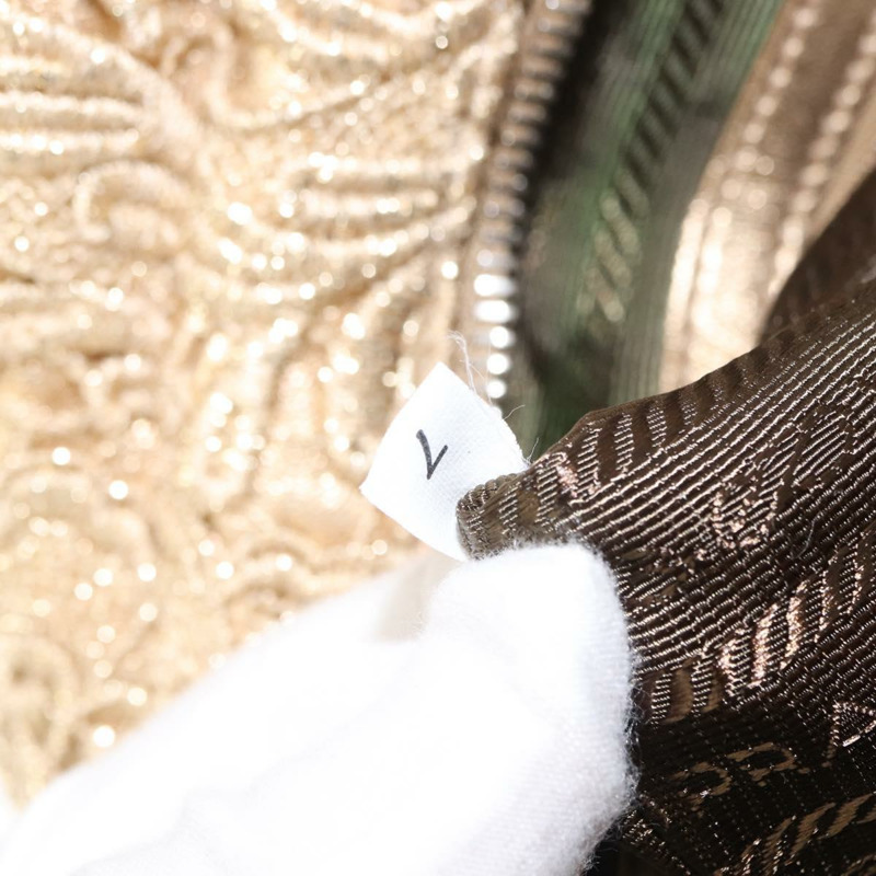 【日本直送】PRADA Race 手提包 皮革 金色 正品 156645SAM-9