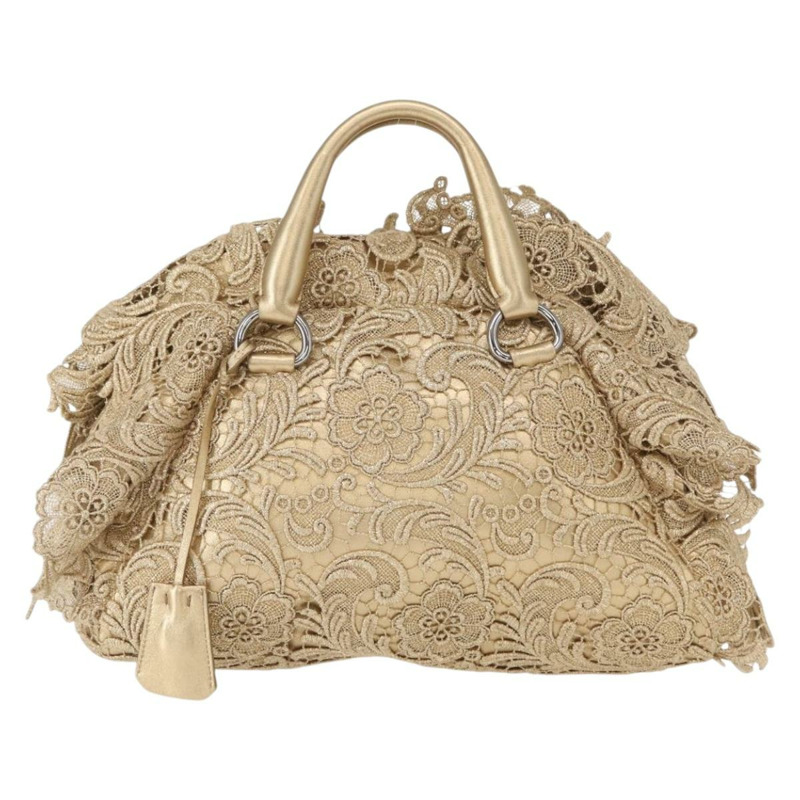 【日本直送】PRADA Race 手提包 皮革 金色 正品 156645SAM-12