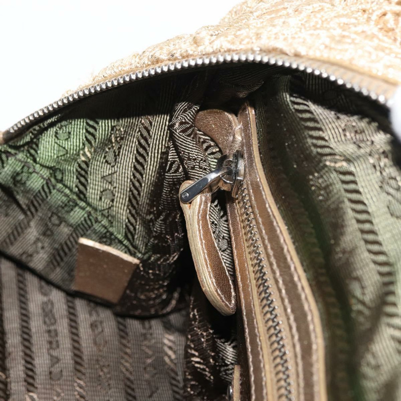 【日本直送】PRADA Race 手提包 皮革 金色 正品 156645SAM-22