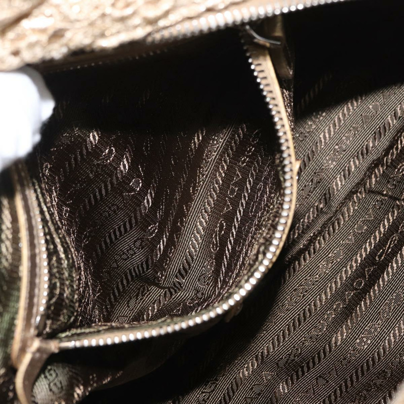 【日本直送】PRADA Race 手提包 皮革 金色 正品 156645SAM-23