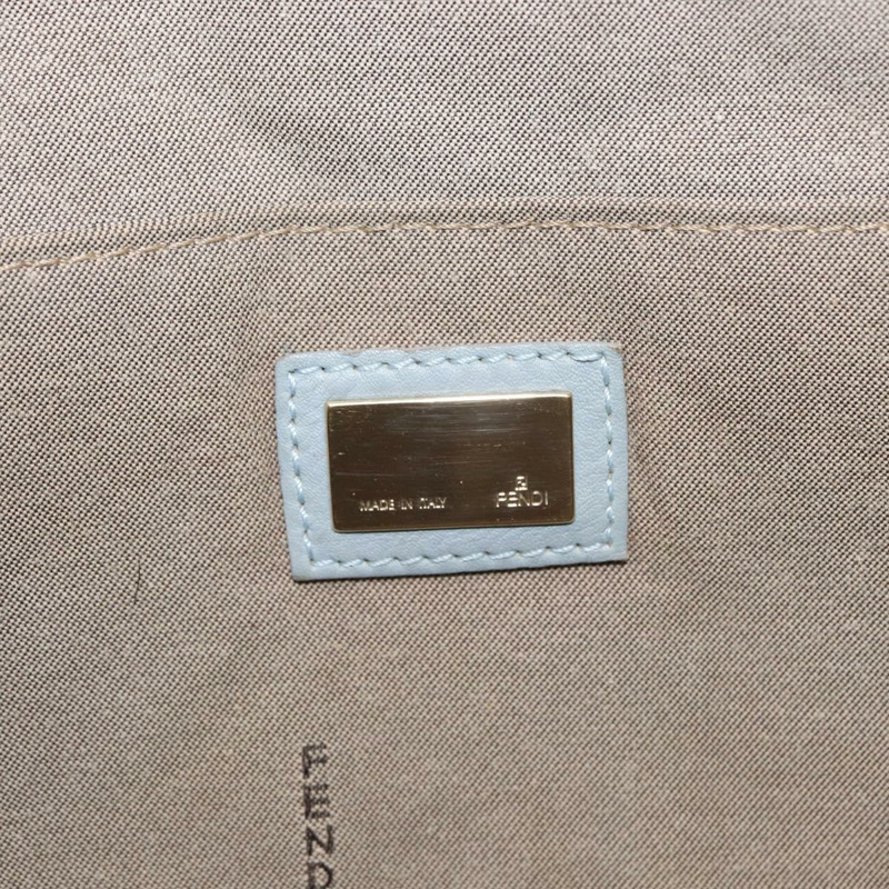 【日本直送】FENDI Zucca帆布手提包 淺藍色 金色 正品 151194V-19