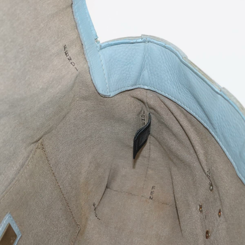 【日本直送】FENDI Zucca帆布手提包 淺藍色 金色 正品 151194V-20