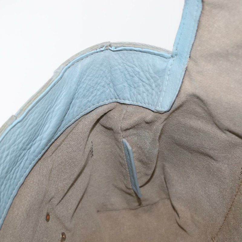 【日本直送】FENDI Zucca帆布手提包 淺藍色 金色 正品 151194V-21