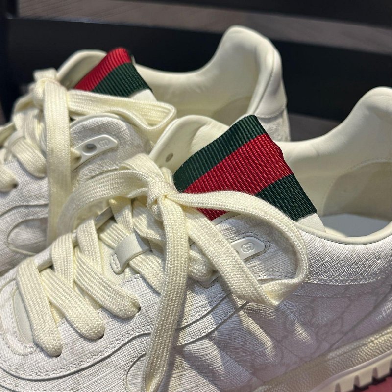 💎Han's house精品服飾💎GUCCI 古馳 老花 Re Web 鞋 義大利製 現貨 UK 6 ~ 7 原價38000-1