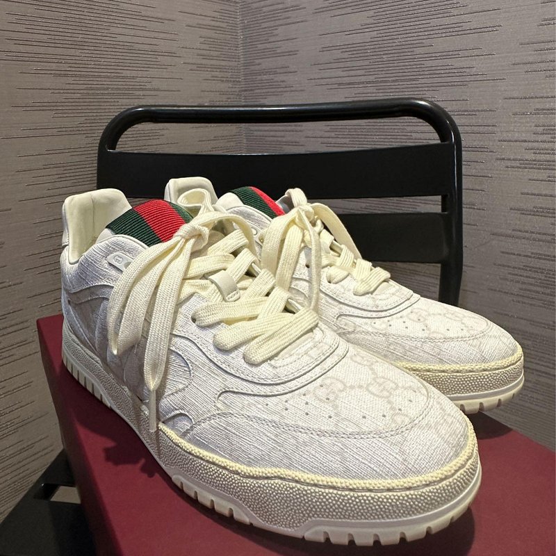 💎Han's house精品服飾💎GUCCI 古馳 老花 Re Web 鞋 義大利製 現貨 UK 6 ~ 7 原價38000-2