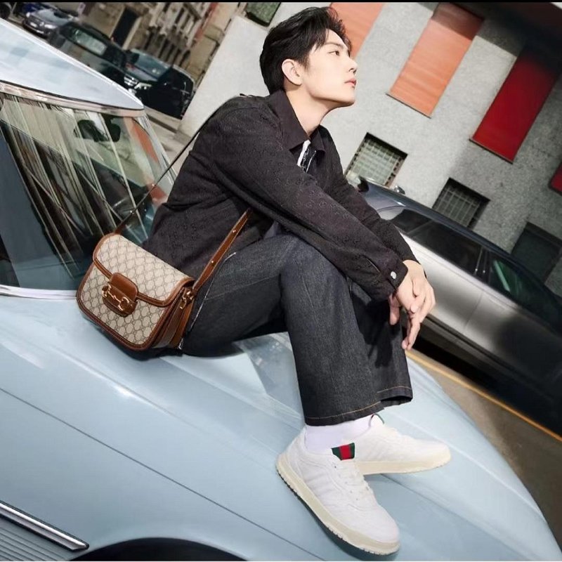 💎Han's house精品服飾💎GUCCI 古馳 老花 Re Web 鞋 義大利製 現貨 UK 6 ~ 7 原價38000-4