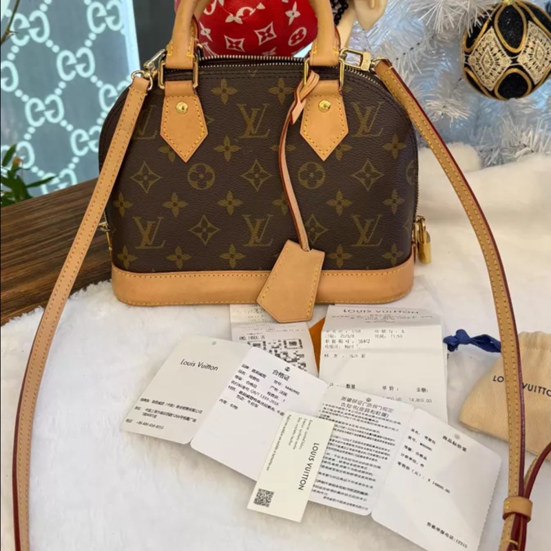 【93%新✨ 大全套✨2025年購證】 LV alma bb芯片款-0