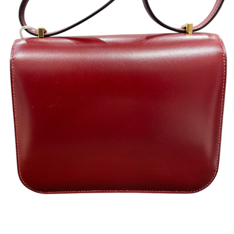 HERMES 愛馬仕 CONSTANCE 19 康康包 BOX皮 酒紅色 金釦-2
