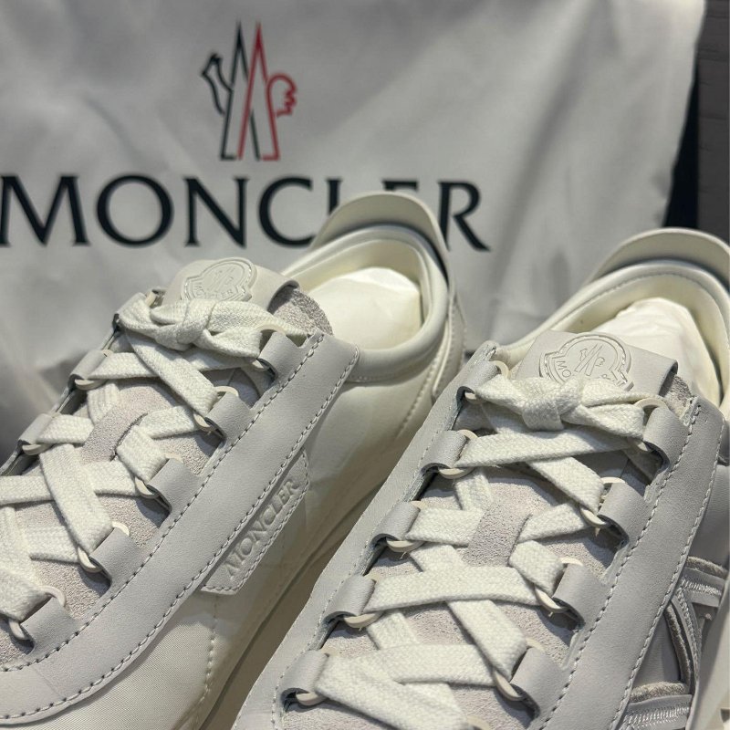 💎Han's house精品服飾💎MONCLER Pacey 小白 皮 鞋現貨 UK 9 ~ 11 原價22000-3