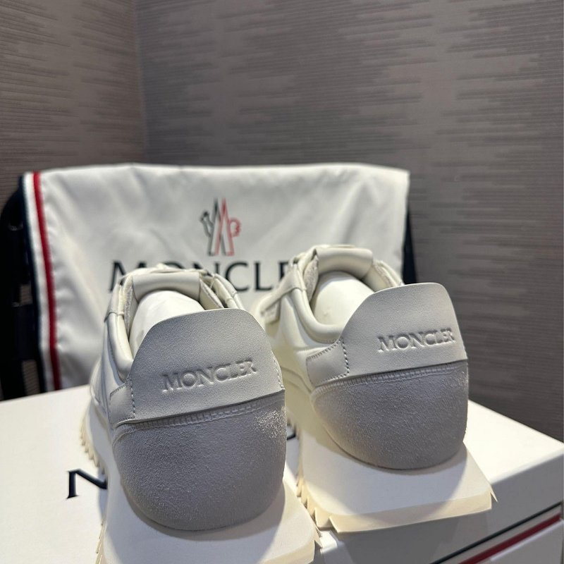 💎Han's house精品服飾💎MONCLER Pacey 小白 皮 鞋現貨 UK 9 ~ 11 原價22000-4