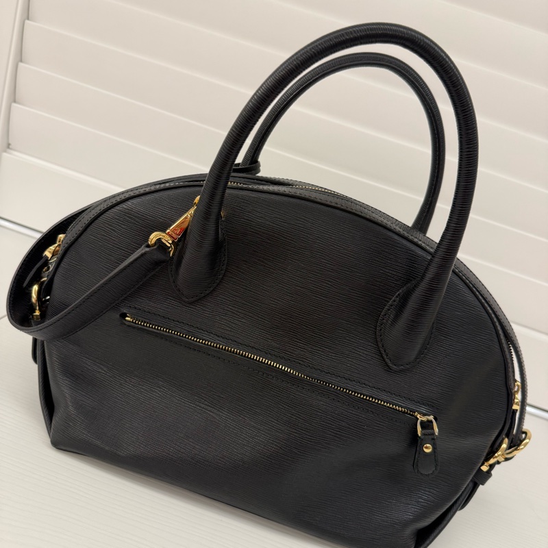 Salvatore Ferragamo 菲拉格慕黑色水波紋肩揹手提兩用包-2