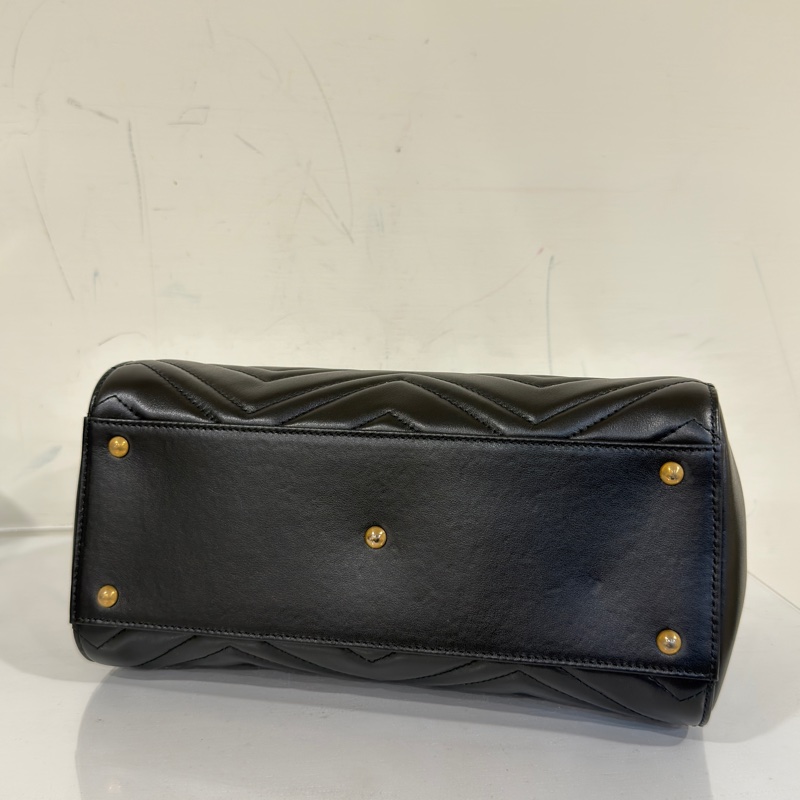🈶台灣購證 #9新🉑送禮 Gucci黑金瑪蒙托特肩背包🈶長肩帶-5