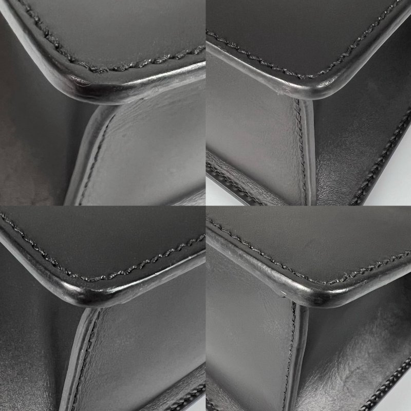 GUCCI 421882  黑塞爾維亞緞帶單肩包中號-12