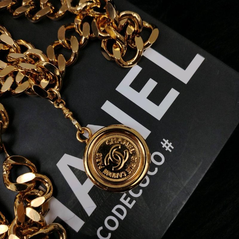 Chanel 中古金幣腰鏈-3