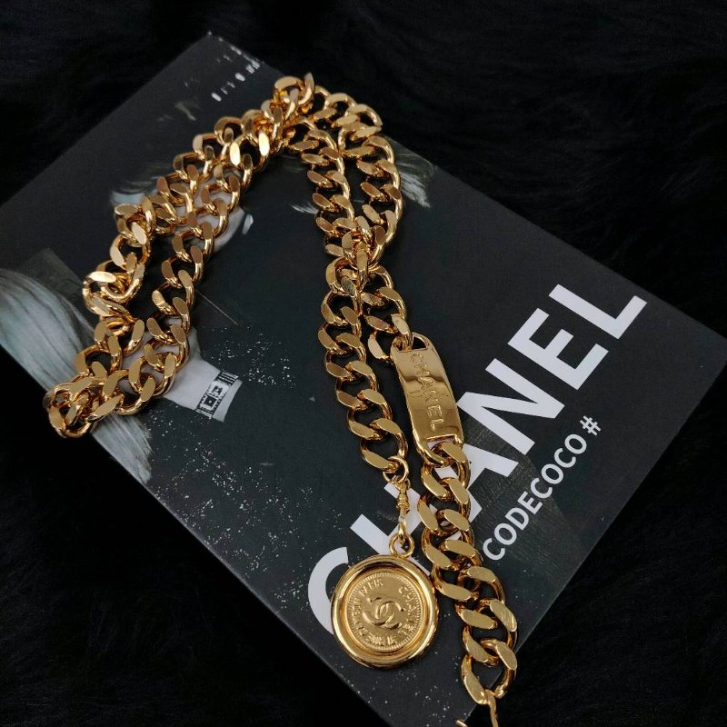 Chanel 中古金幣腰鏈-5