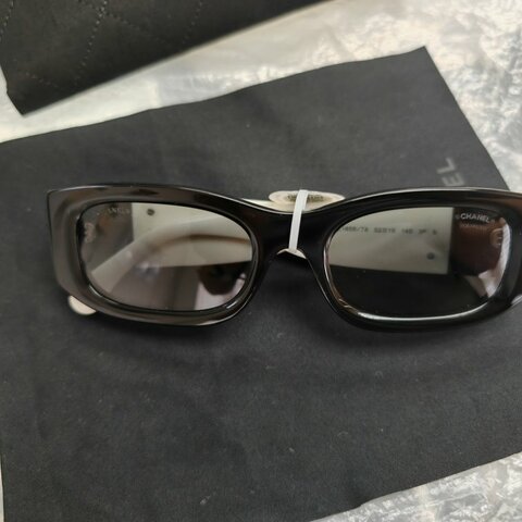 Chanel 香奈兒 黑白配色熊貓墨鏡