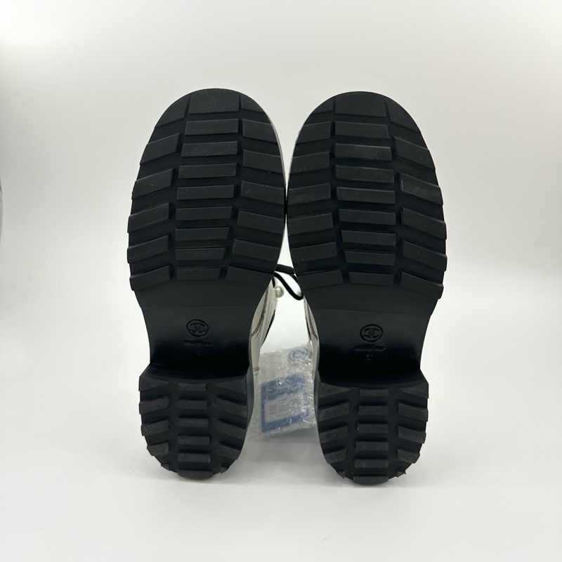 香奈兒/37碼/白色珍珠短靴/98新/TT0331-5