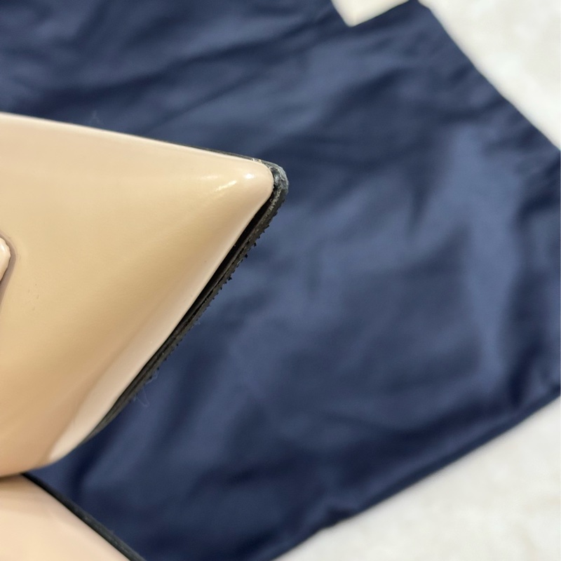 Prada 小貓跟鞋 裸粉色 專櫃42000-9