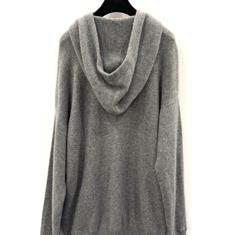 Celine賽琳 灰色系帶字母logo羊毛長袖衛衣 S碼貨號2A40Z-1