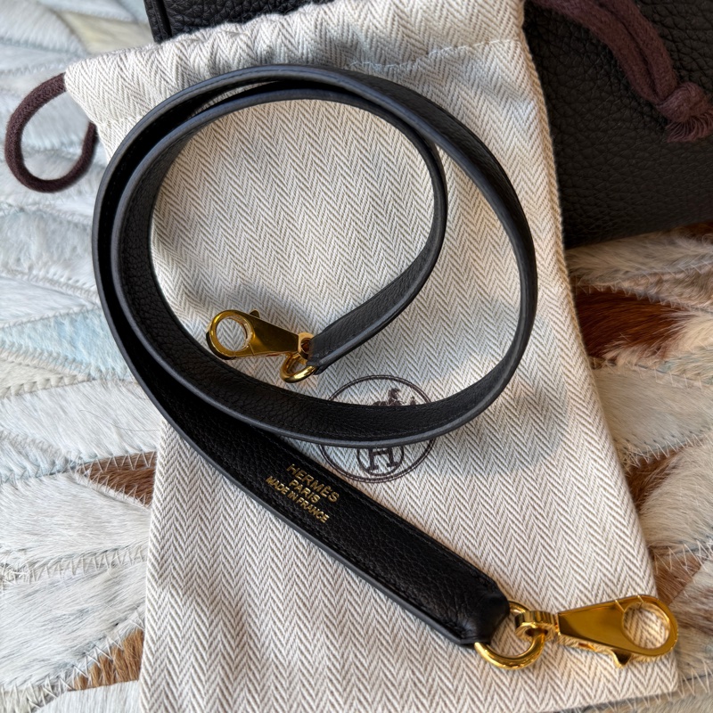 HERMES Kelly40 TOGO馬蹄印C刻 黑拼酒紅-7