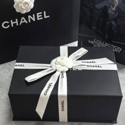 磁扣Chanel 22Mini 黑金亮面牛-1