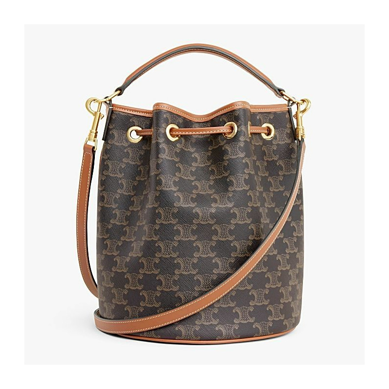 CELINE Clara 手袋 - Triomphe 帆布小牛皮 116882FQM 04LU-2