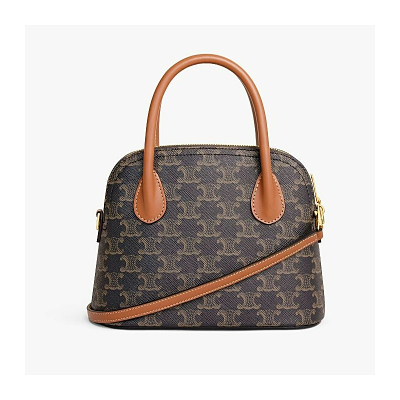 CELINE Celine Teen Onorin 手袋 Triomphe 帆布小牛肉皮-16