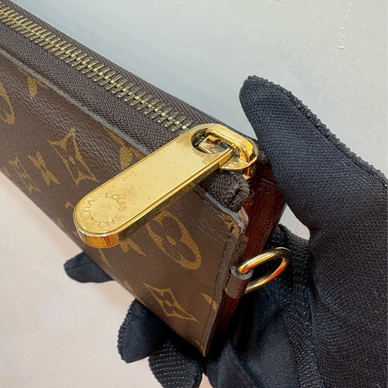 LV 老花 曼哈頓拉鍊長夾-7