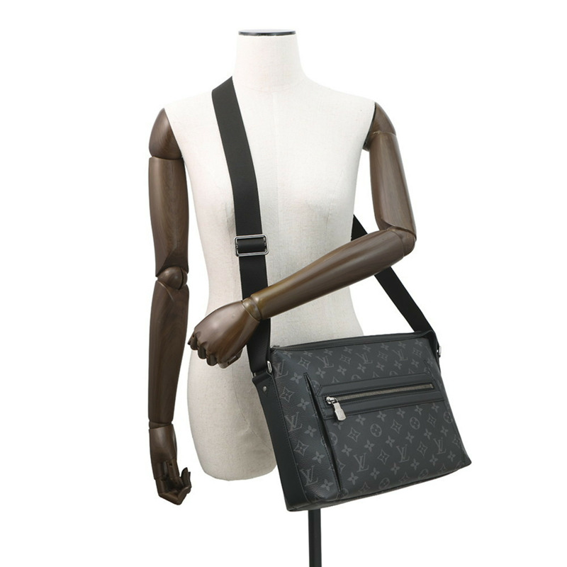 路易威登 Monogram Eclipse Odyssey PM 男士單肩包 M44223 黑色-3