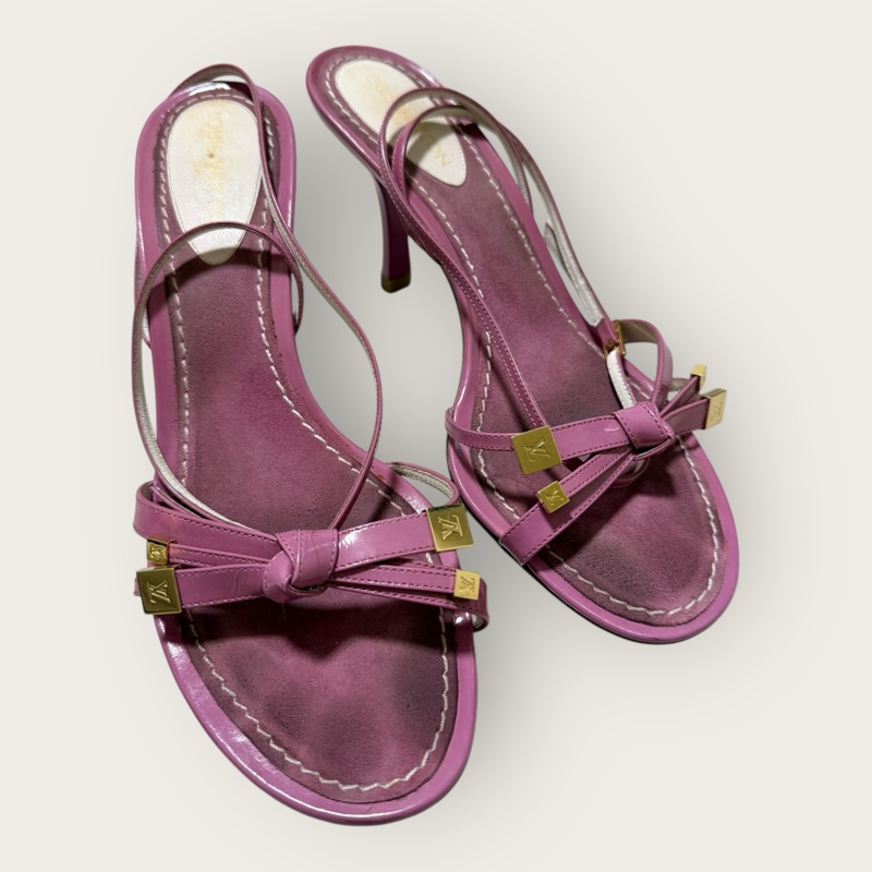 Louis Vuitton 二手閒置 高根涼鞋 現況販售 37號半-1