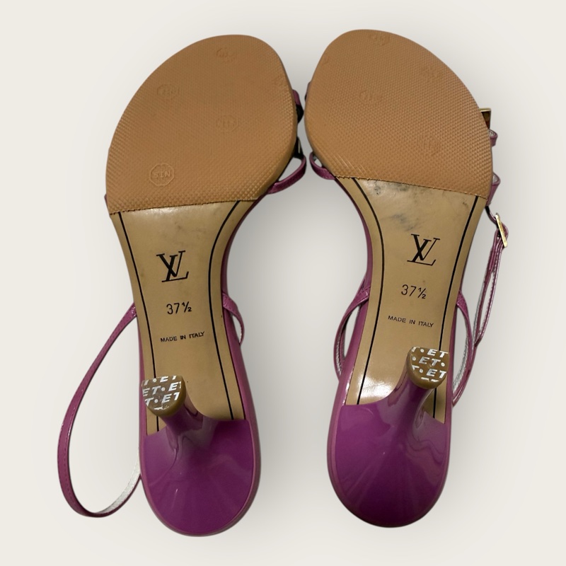 Louis Vuitton 二手閒置 高根涼鞋 現況販售 37號半-4