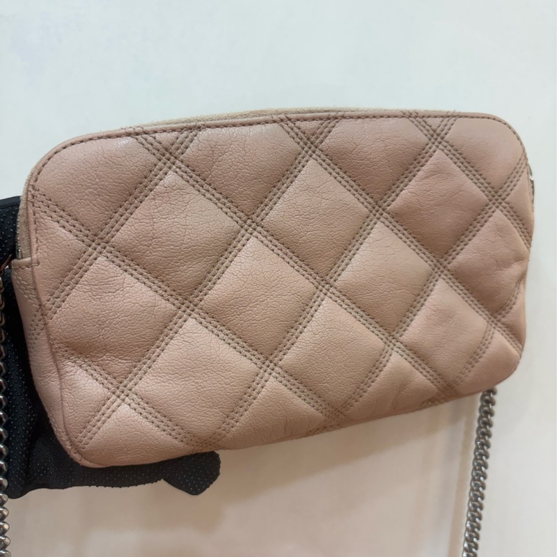 ysl Saint Laurent  Becky Zip 菱格紋小羊皮雙拉鍊相機包-2