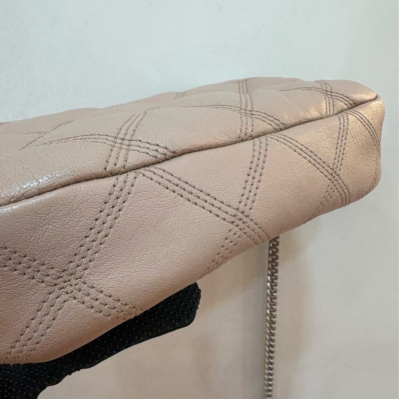 ysl Saint Laurent  Becky Zip 菱格紋小羊皮雙拉鍊相機包-3